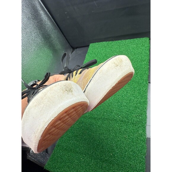 Vans Old Skool Skate Shoes Mens Size 11 Yellow Purple Tie Dye Corduroy 721356 - Picture 9 of 10